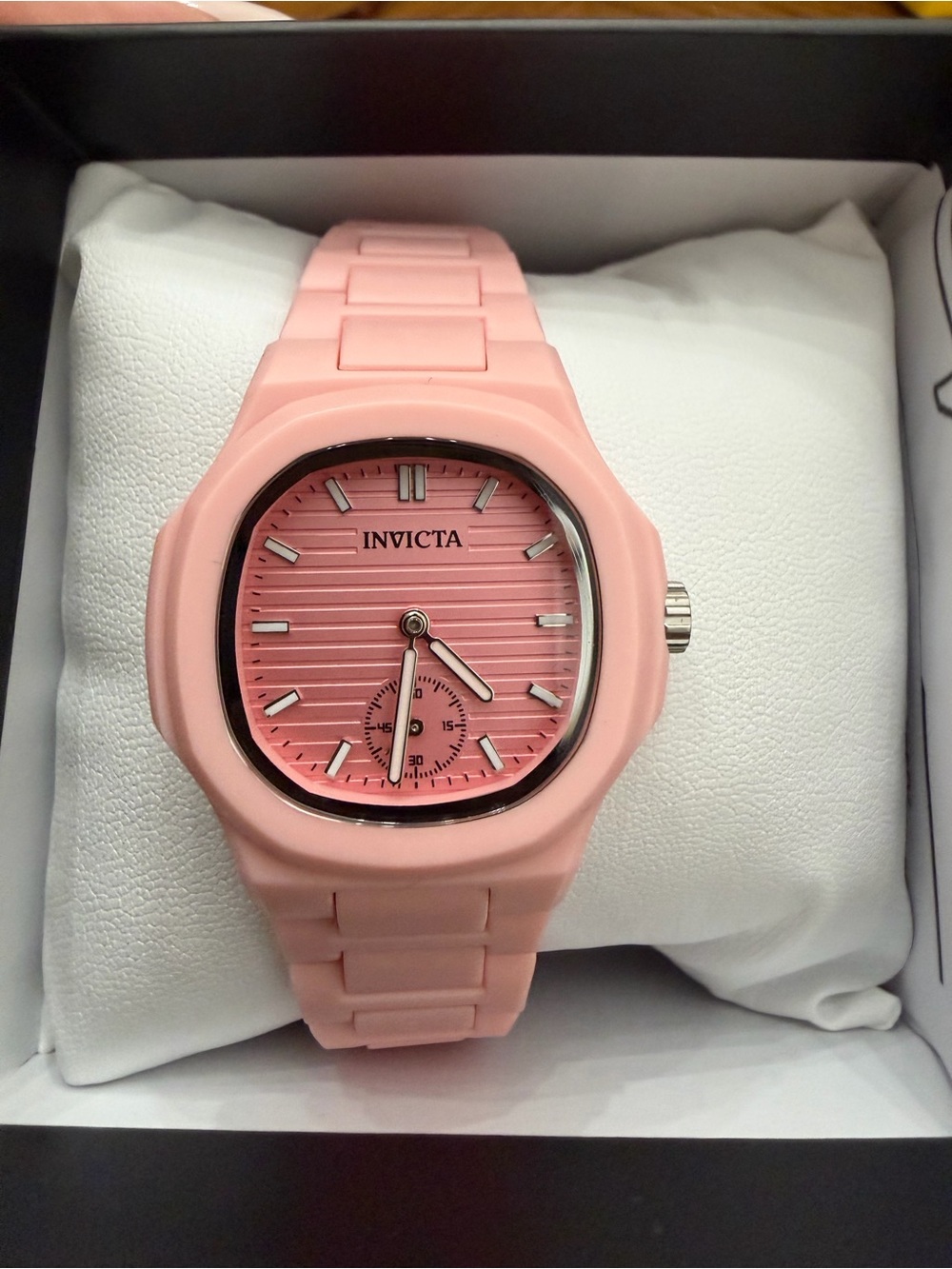 Invicta Women's Pink Watch with Textured Dial